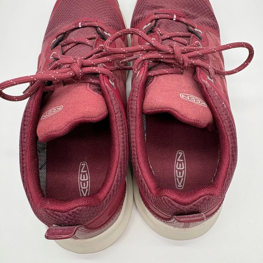 KEEN Explore Waterproof Hiking Shoes Womens 9 Burgundy Red 1021664